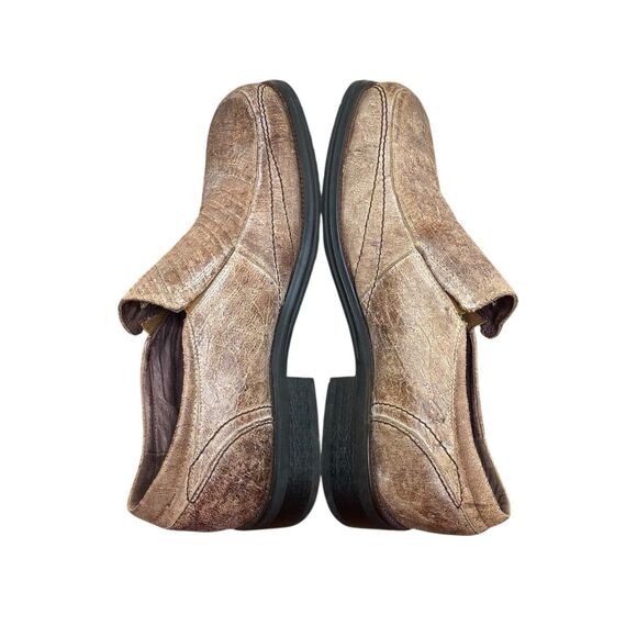 Bed Stu Grunge Slip-On Oxford Loafers‎ Men\'s Size 10 Tan Leather main image 3